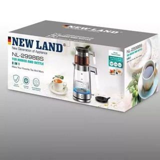 چای ساز نیولند NL-2998WS ظرفیت ۲ لیتر با کتری استیل
