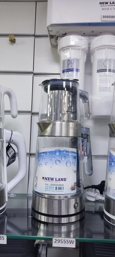 چای ساز نیولند NL-2998WS ظرفیت ۲ لیتر با کتری استیل