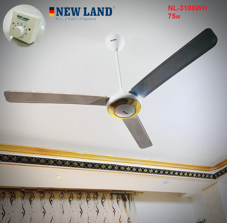 پنکه سقفی سه پر سفید Newland مدل 3106WH